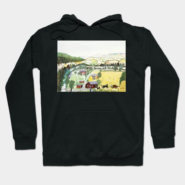 grandma moses Hoodie by QualityArtFirst